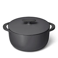 Caraway Enameled Cast Iron 6.5 Qt Dutch Oven with Flat Lid