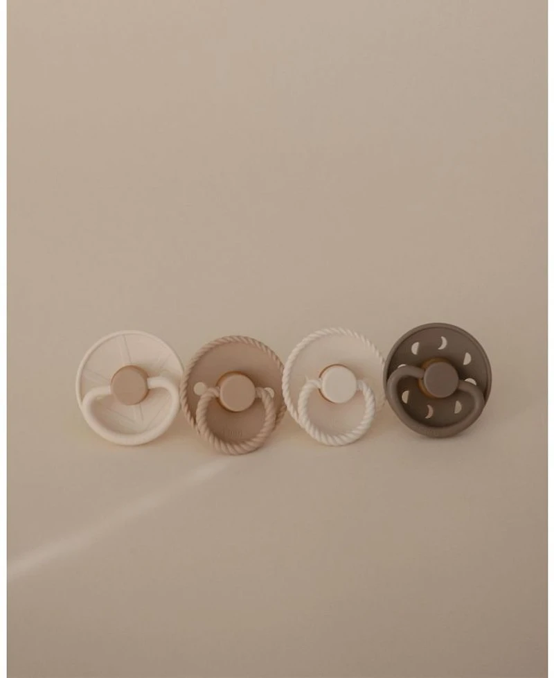 FRIGG 4-Pack Crystal Sparkle Rubber Pacifiers - Baby