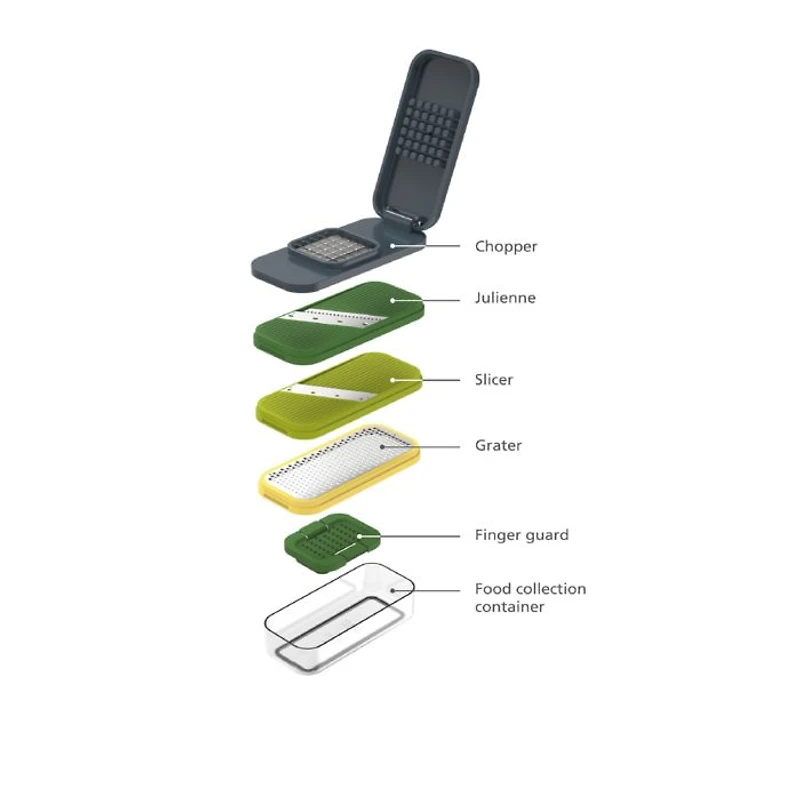 Multi-Prep Compact 4-in-1 Chop, Grate and Slice Set