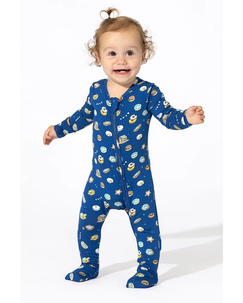 Unisex Hanukkah Convertible Footie Bundle - Baby