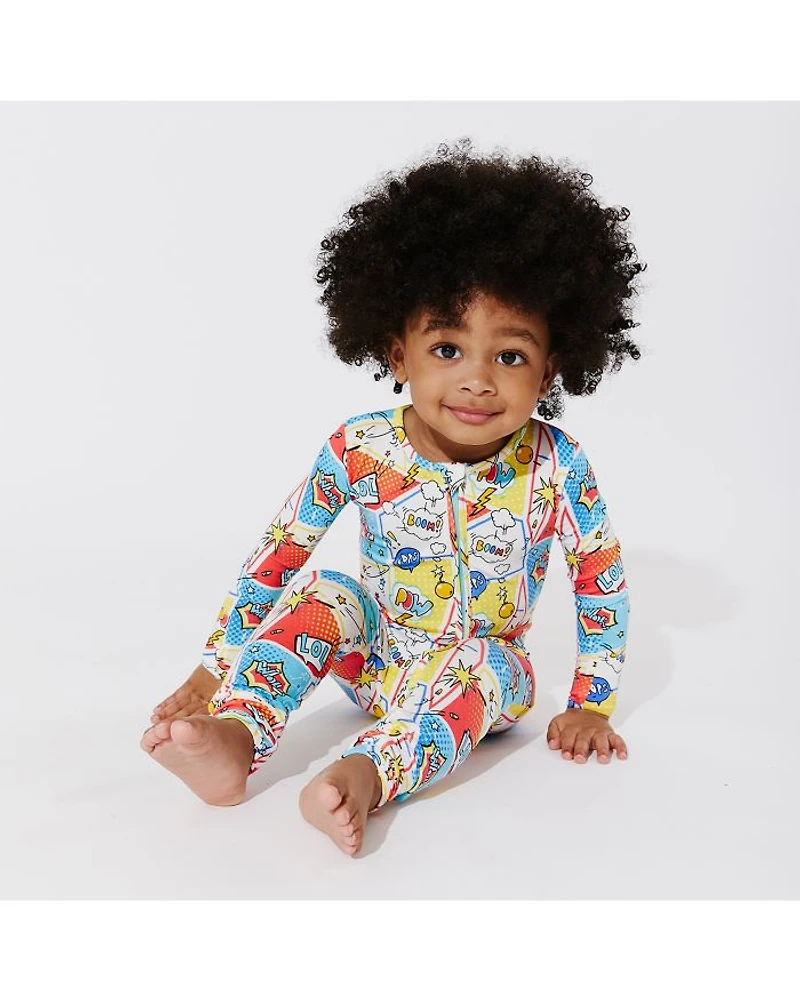 Boys' Comic Hero Convertible Footie - Baby
