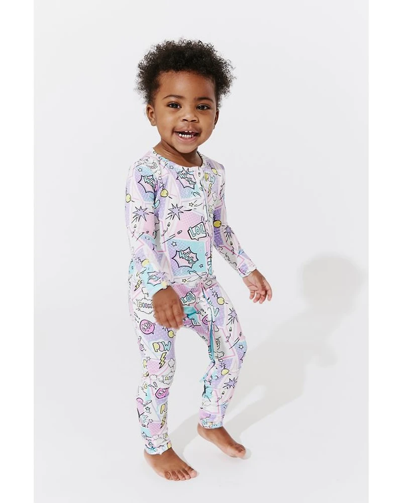 Girls' Comic Convertible Footie - Baby