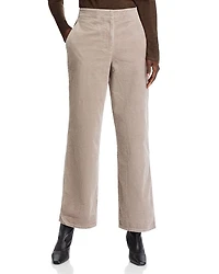Cotton Corduroy Wide Leg Pants