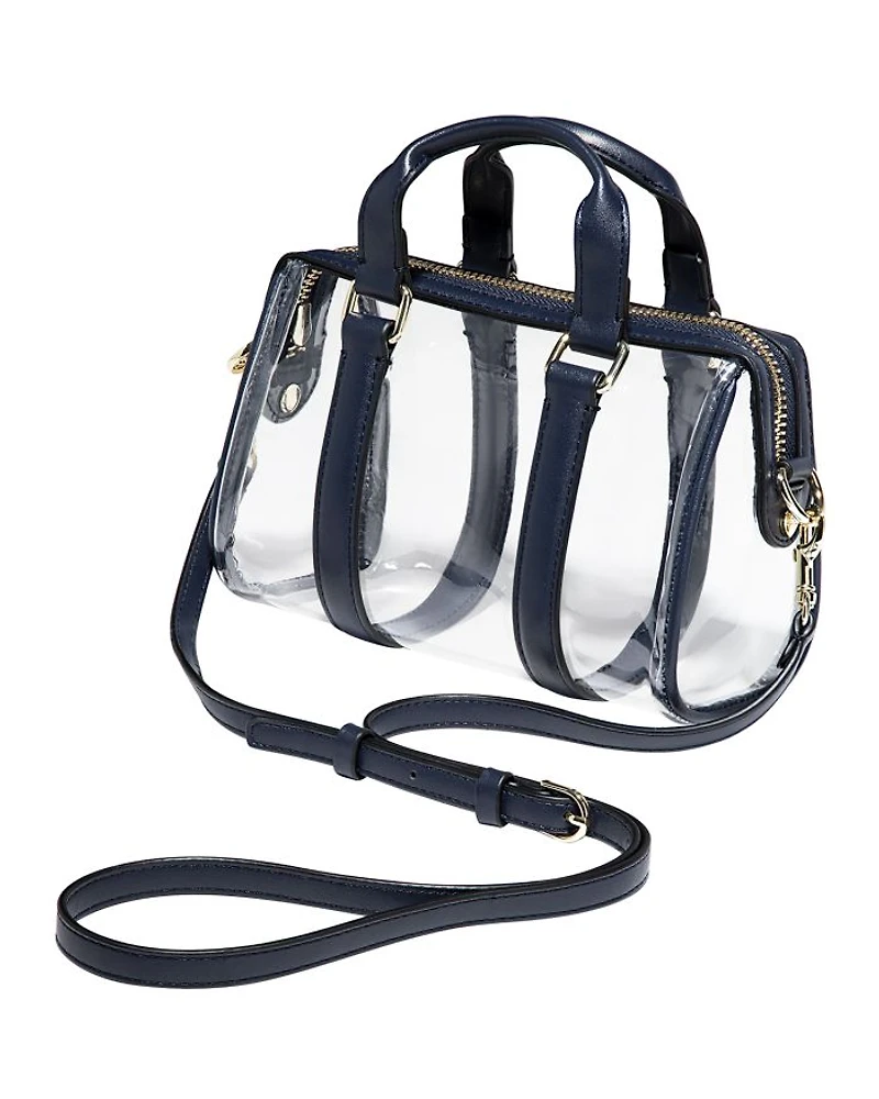Clear Micro Duffle Crossbody Bag