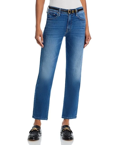 the Outsider High Rise Ankle Jeans Connect Dots