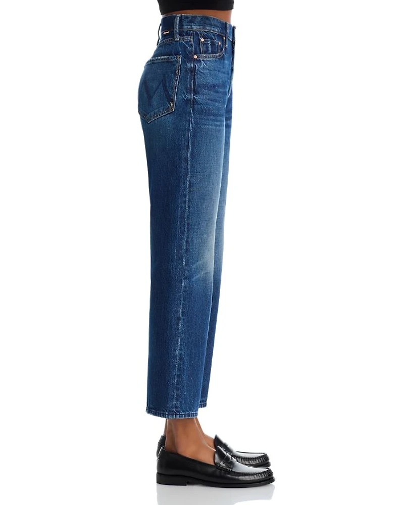 The Rambler High Rise Ankle Straight Jeans Well Stacked