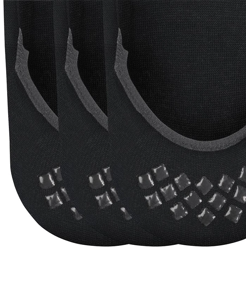 Step Cotton Blend Solid Medium Cut No Show Socks, Pack of 3