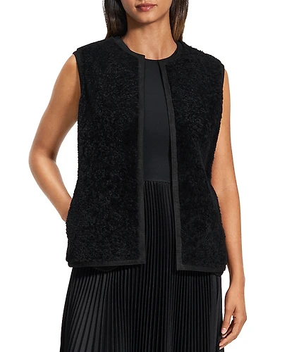 Theory Reversible Shearling Vest