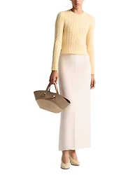 Milla Cashmere Cable Knit Sweater