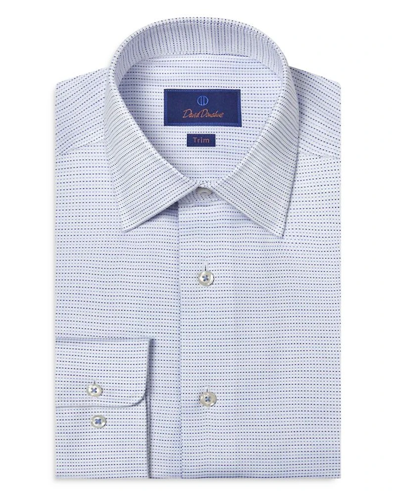 Trim Fit Micro Dobby Dot Dress Shirt
