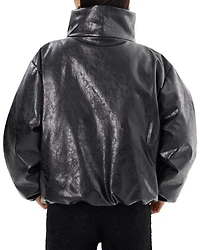 Ronnie Asymmetric Faux Leather Jacket