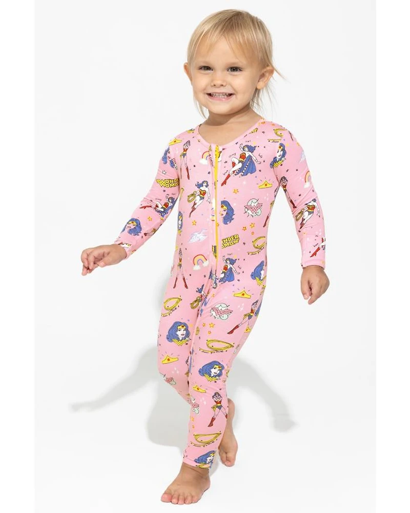 Bear Girls' Wonder Woman Convertible Footie - Baby