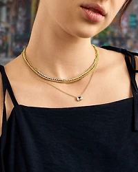 Kenna Crystal Layered Necklace, 16-19"