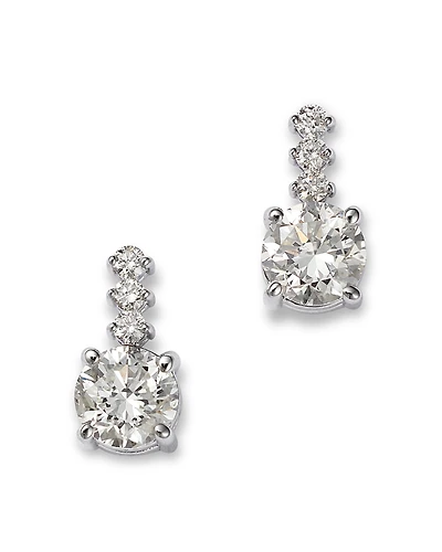 Bloomingdale's Fine Collection 14K White Gold Diamond Drop Earrings