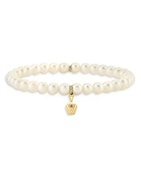 Wicked x Sydney Evan 14K Yellow Gold Glinda Pure Potion Bottle Charm Freshwater Pearl Bracelet