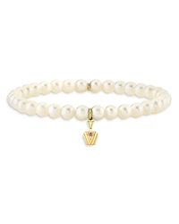 Sydney Evan Wicked x Sydney Evan 14K Yellow Gold Glinda Pure Potion Bottle Charm Freshwater Pearl Bracelet