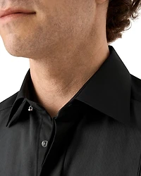 Contemporary Fit Plissé Bib Formal Shirt