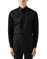 Eton Contemporary Fit Twill Fly Front Formal Shirt