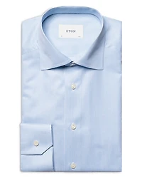 Slim Fit Fine Striped Twill Shirt