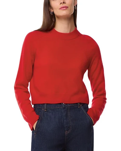 Cropped Crewneck Cashmere Sweater