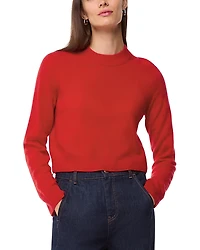 Whistles Cropped Crewneck Cashmere Sweater