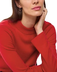 Cropped Crewneck Cashmere Sweater