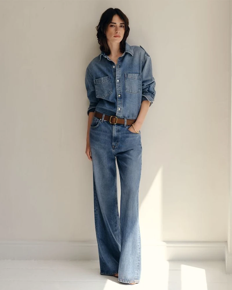 Paloma Baggy High Rise Wide Leg Jeans Siesta