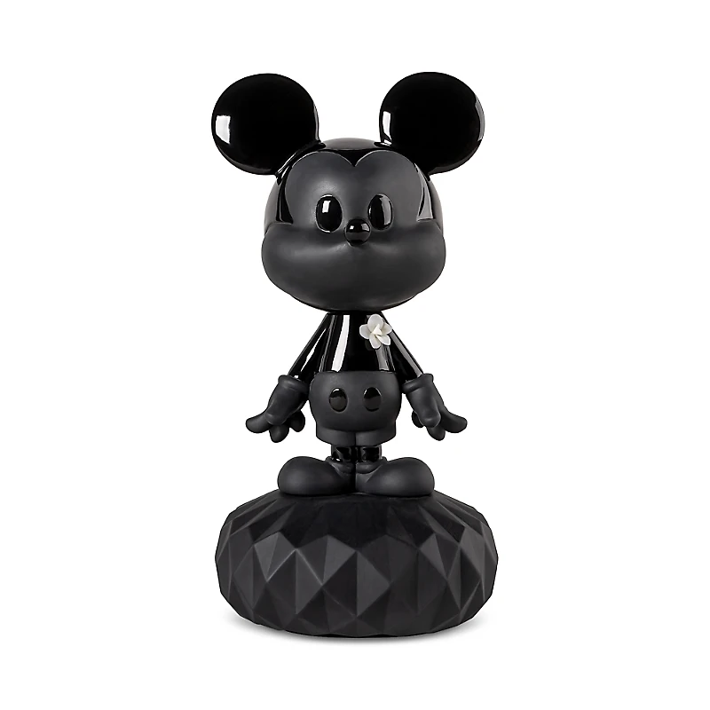 Lladro Total Black Mickey Mouse Sculpture