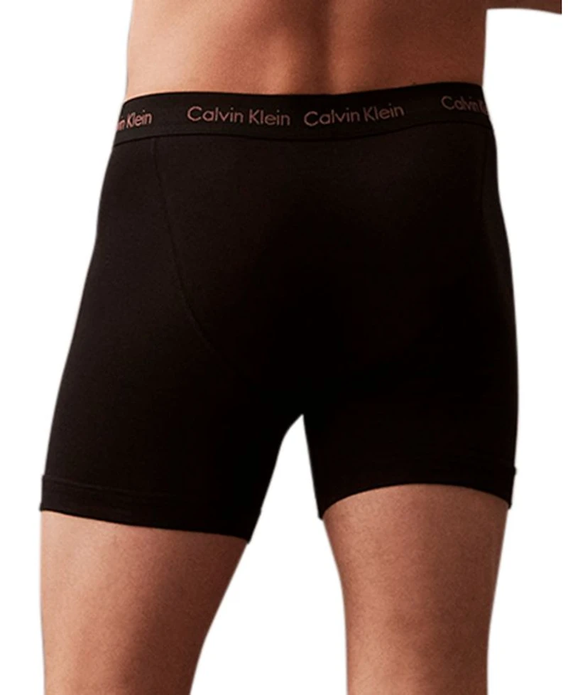 Cotton Stretch Moisture Wicking Boxer Briefs, Pack of 3