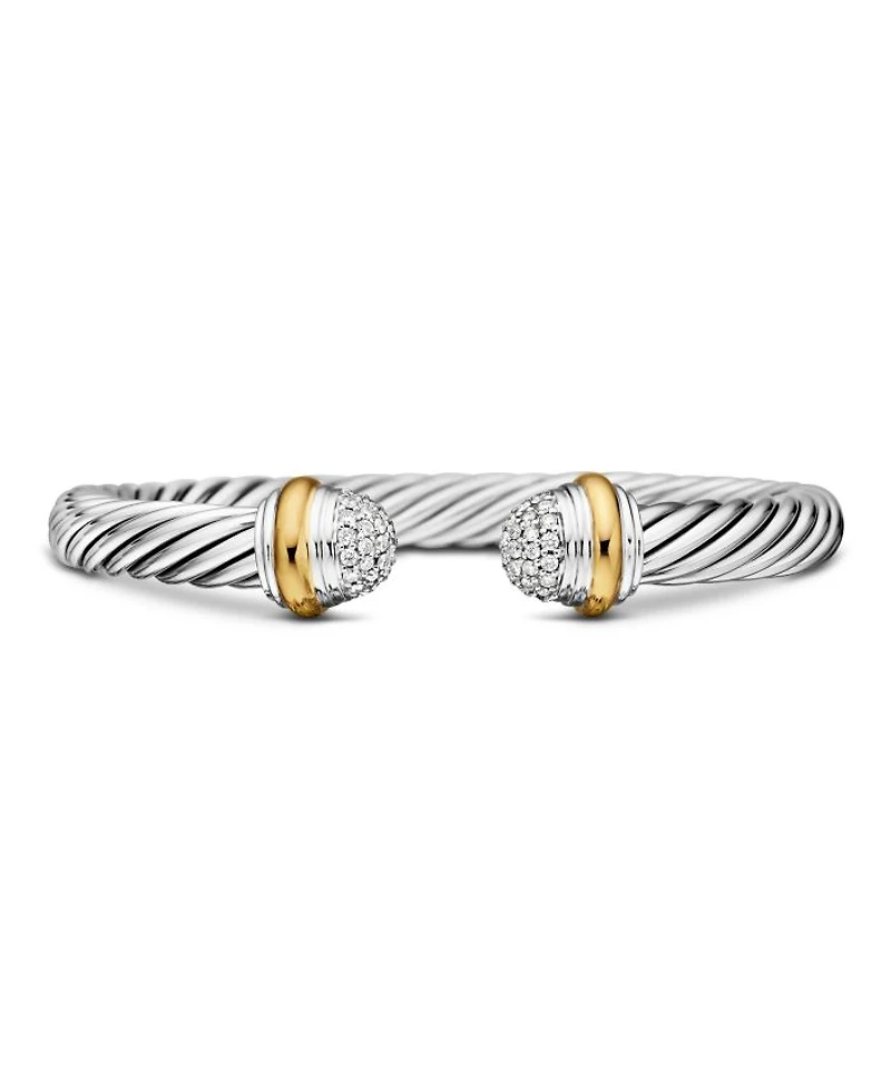 Cable Classics Bracelet with Diamonds and Gold