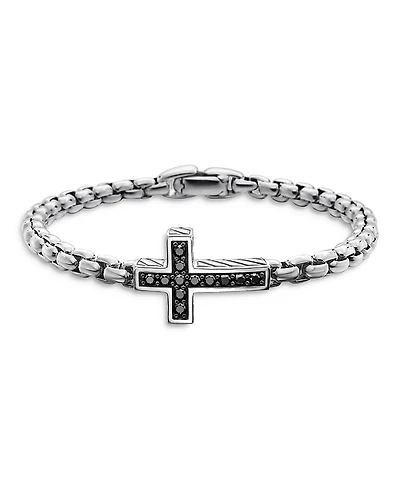 David Yurman Men's Pave Cross Bracelet