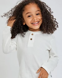 Unisex Long Sleeve Waffle Henley Shirt, Pack of 5 - Baby