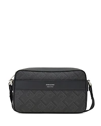 Ferragamo Monogram Canvas & Leather Crossbody Bag