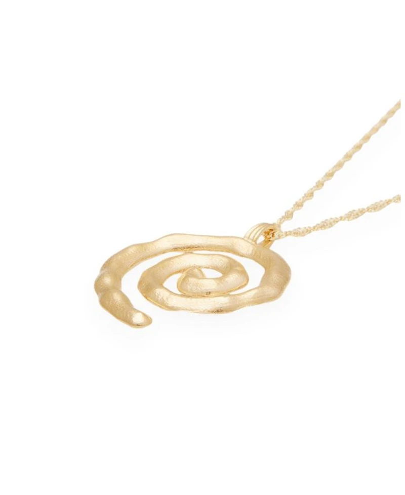 Sacred Spiral Necklace Gold
