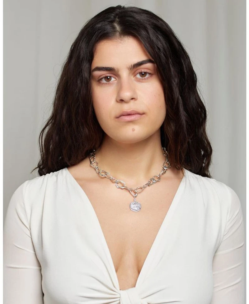 Terra Crafted Choker with Sophia Charm in Silver