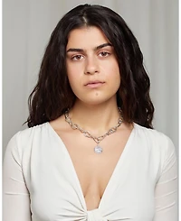 Terra Crafted Choker with Sophia Charm in Silver