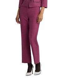 Stretch Mini Plaid Pants