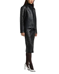 Leather Lace Grommet Skirt