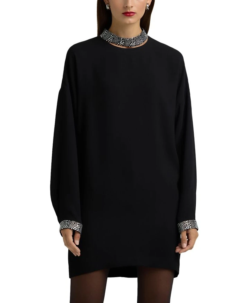 Embellished Neck Dress