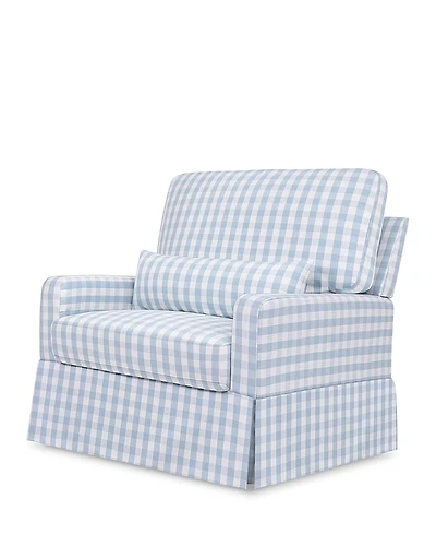 Namesake Crawford Pillowback Chair and a Half Comfort Swivel Glider
