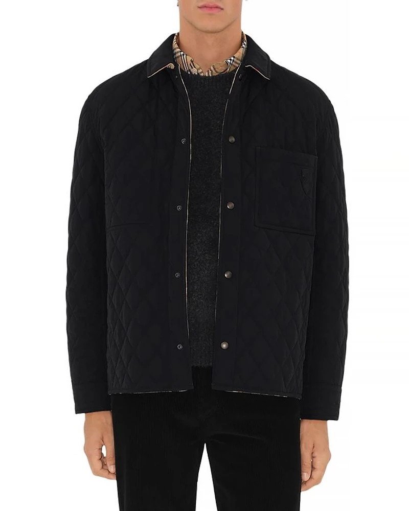 Classics Nylon & Cotton Quilted Reversible Shirt Jacket