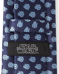 Star Wars Millennium Falcon Blue Tonal Tie