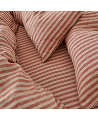 Pembroke Stripe Linen Blend Fitted Sheet, King