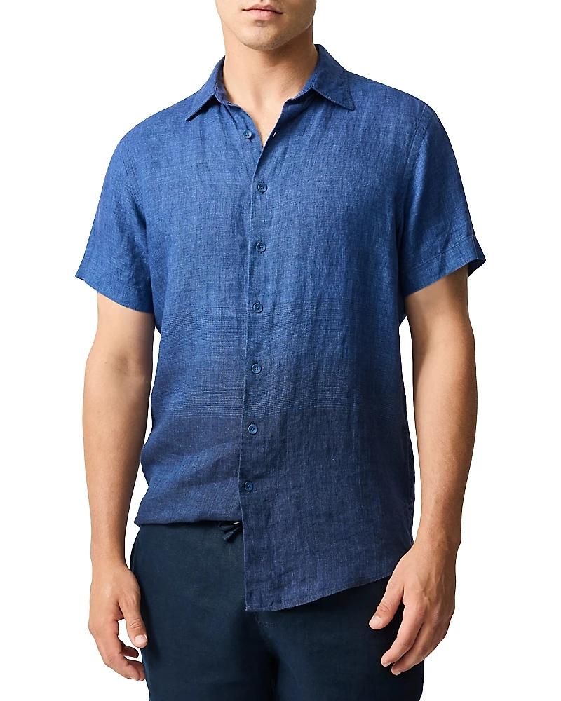 Rodd & Gunn Cannons Creek Short Sleeve Sports Fit Linen Shirt