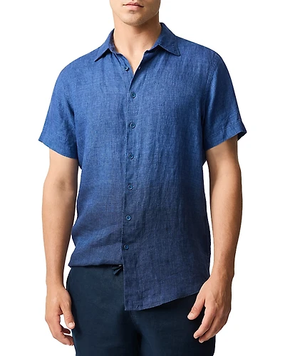 Rodd & Gunn Cannons Creek Short Sleeve Sports Fit Linen Shirt