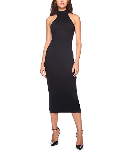 Susana Monaco Mock Neck Midi Dress
