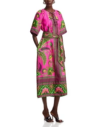 Ana Tie Front Midi Dress