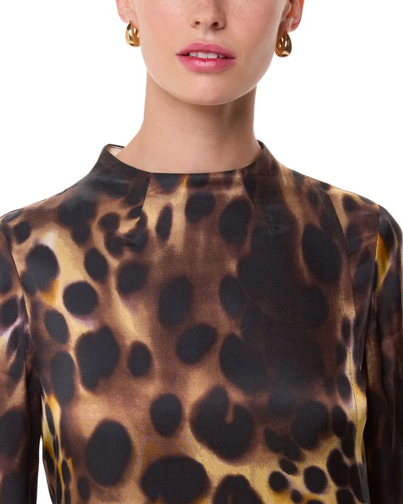 Misty Leopard Print Cleo Dress