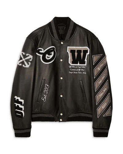 Leather Varsity Jacket