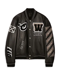 Leather Varsity Jacket